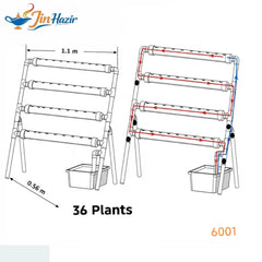 NFT Hydroponic system 36 holes 4 rows Hy-6001